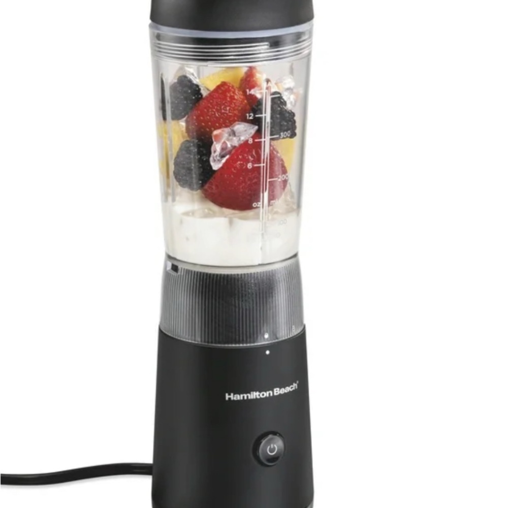 Hamilton Beach Black and Clear Personal Blender